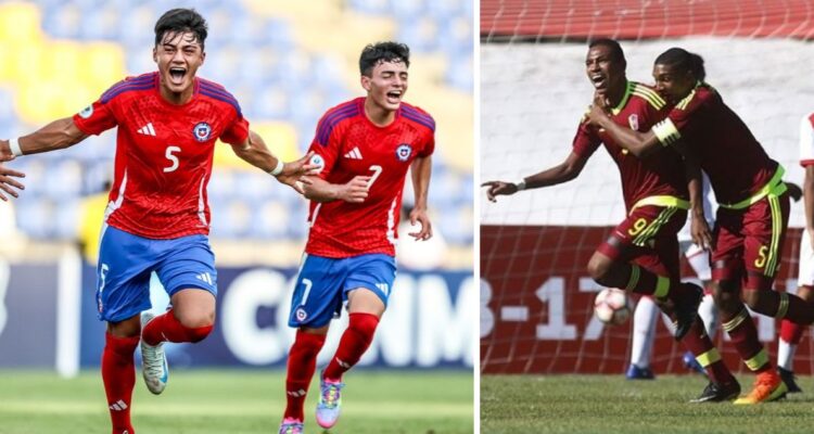 Dónde y quién transmite el vivo a qué hora el partido por tercer lugar del Sudamericano Sub 17 entre Chile vs Venezuela por tv y streaming en vivo.