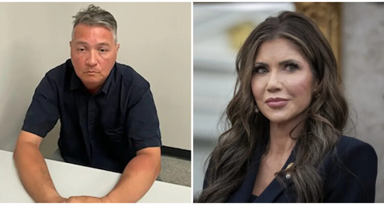 Cristian Montecinos, el segundo chileno detenido por el robo (NYP) | Kristi Noem, secretaria de Seguridad Nacional de EEUU (EFE)