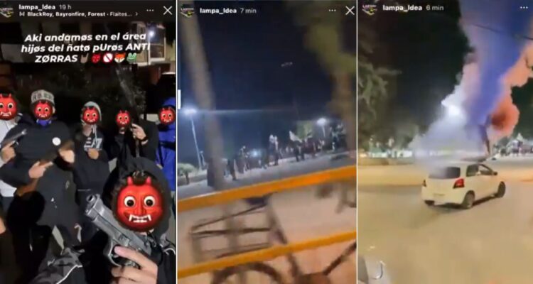 Barristas de la U invaden festejo por centenario de Colo Colo en Lampa