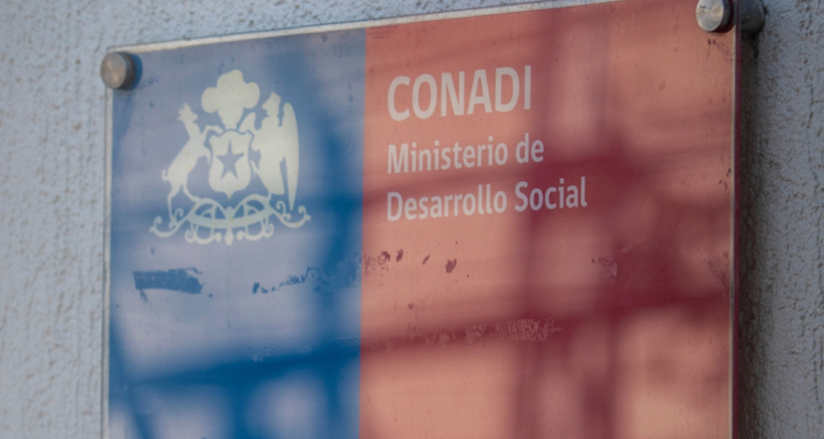 Logo de la Conadi por reclamo de comunidad mapuche en Cunco