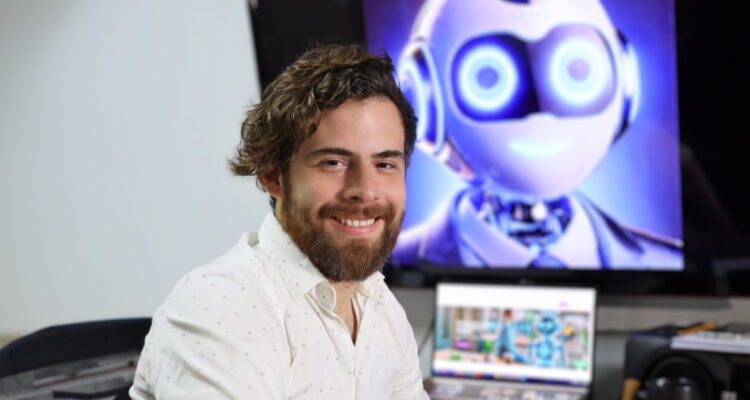 Foto de Cosmo One y el CEO de AITAS, Jorge Gatica