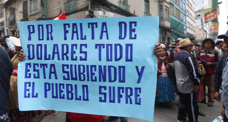 Crisis económica en Bolivia