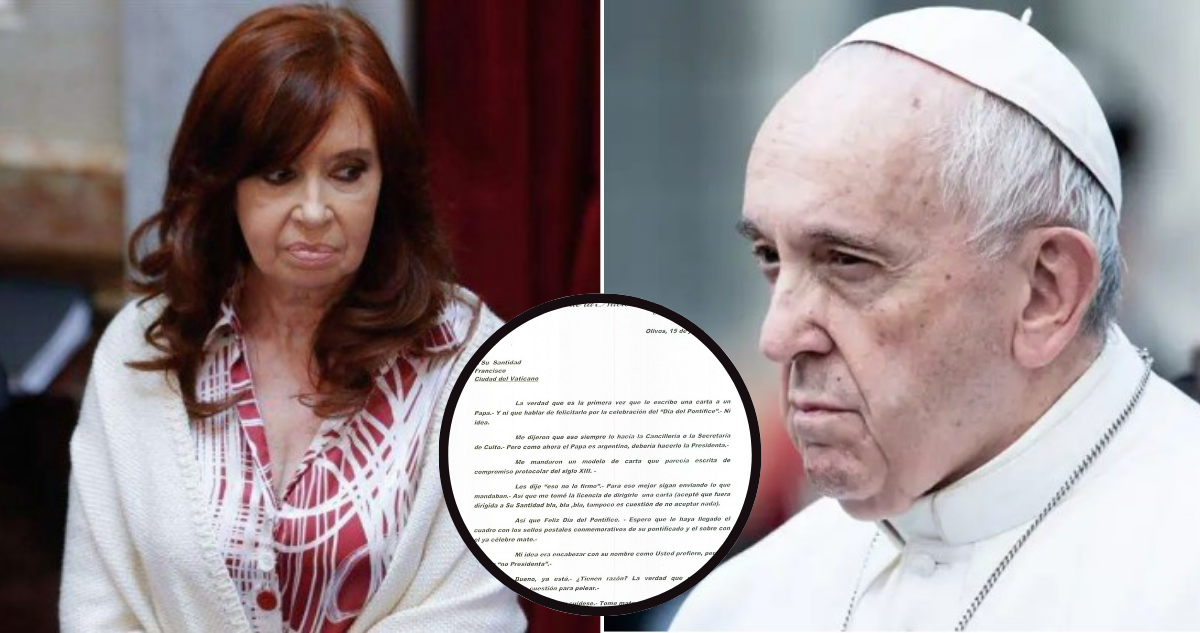 Cristina Fernández y su carta al papa