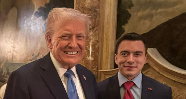 Daniel Noboa y su encuentro con Donald Trump a fines de marzo