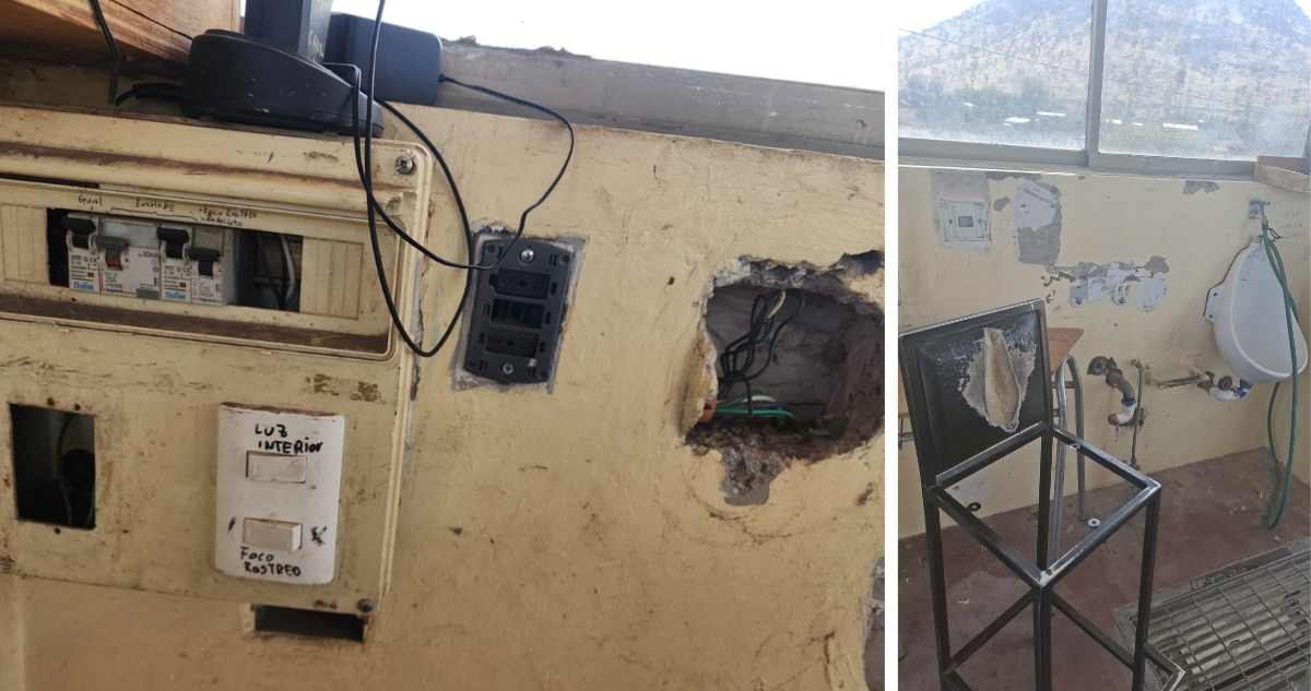 Duermen en una lavandería y con ratones: Gendarmes acusan deplorable estado de CIP-CRC Til-Til