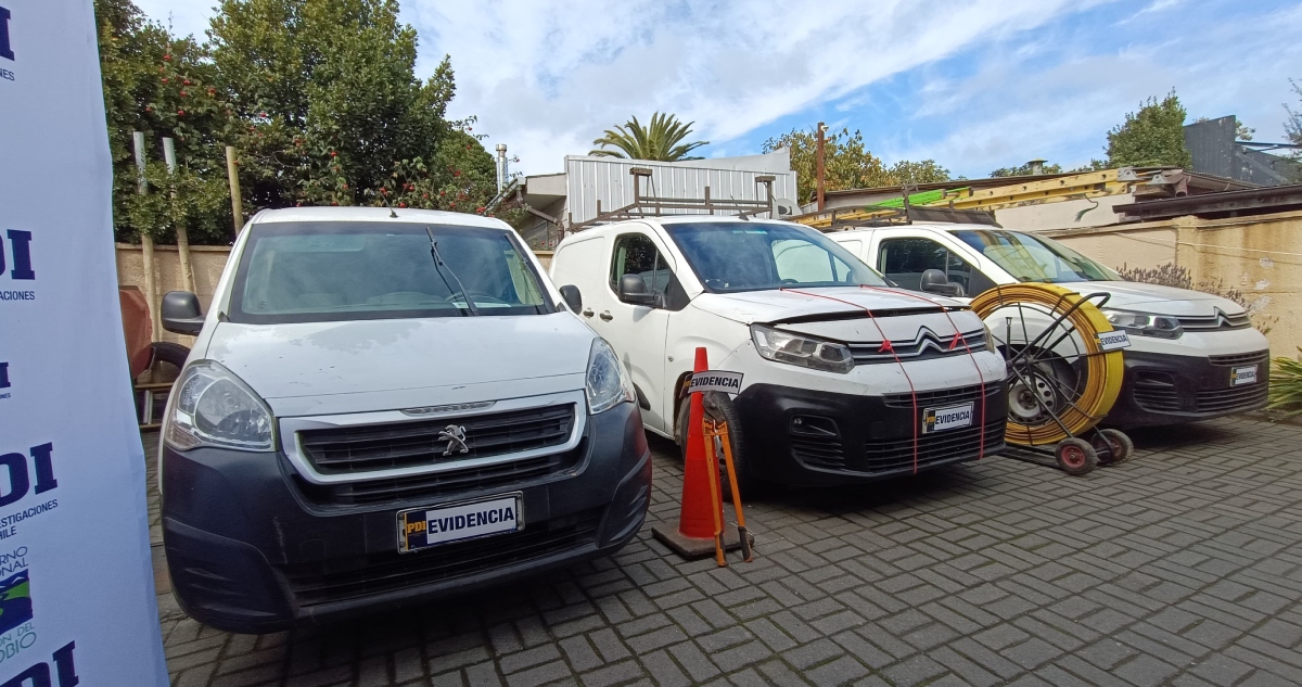Detenidos por robo de cables de cobre en Talcahuano