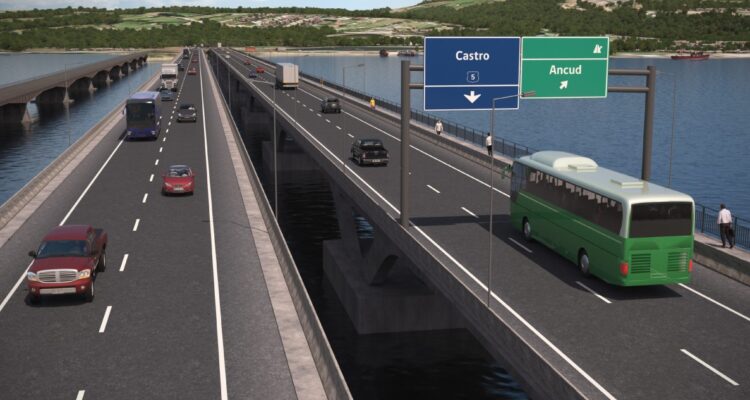 Doble vía Ruta 5 en Chiloé