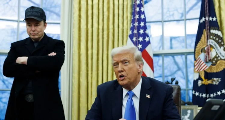 Elon Musk y Donald Trump en la Casa Blanca