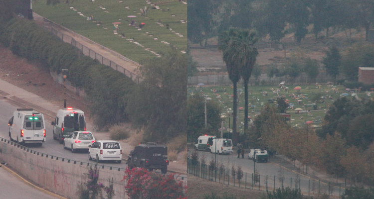 Dos detenidos deja el cortejo fúnebre del “Guatón Mutema” en camino al cementerio