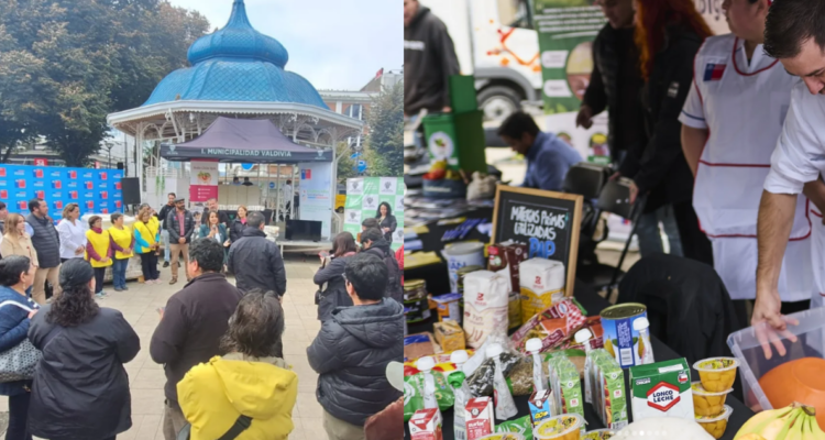 Donan toneladas de arroz a eco mercado valdivia