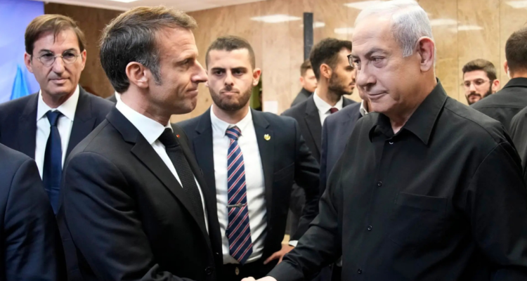 Netanyahu responde a Macron por creación de Estado palestino