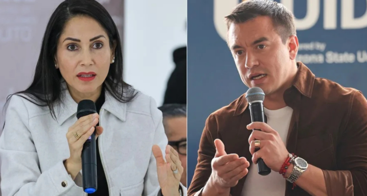 Candidata correísta denuncia al presidente-candidato Noboa ad portas de elecciones en Ecuador