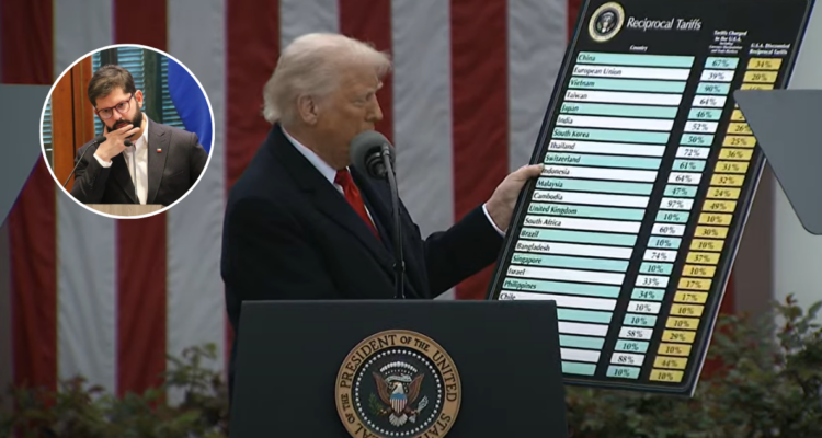 Donald Trump anuncia aranceles del 10% a Chile