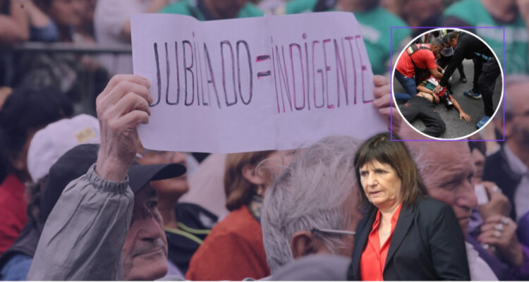 Polémica en Argentina: juez prohíbe al Ministerio de Seguridad intervenir en protestas de jubilados
