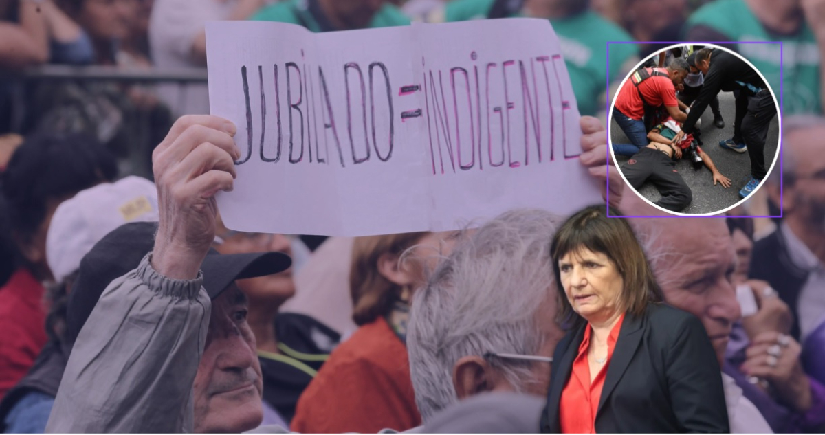 Polémica en Argentina: juez prohíbe al Ministerio de Seguridad intervenir en protestas de jubilados