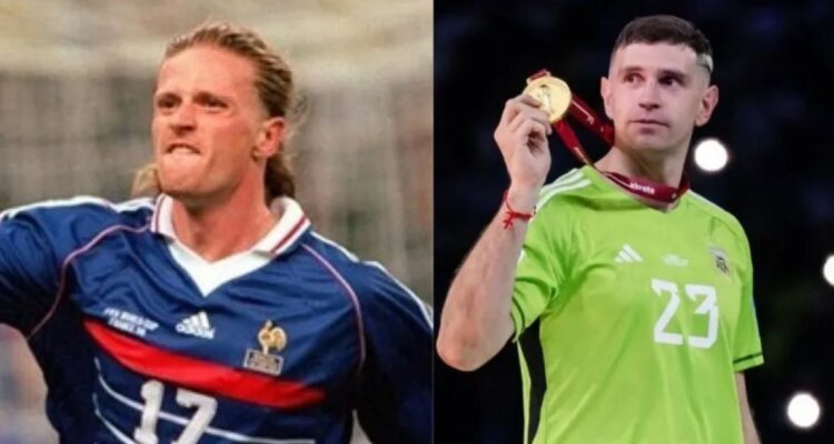 Emmanuel Petit con todo contra el argentino Dibu Martínez