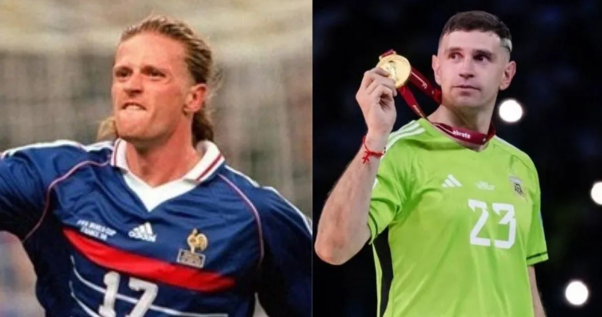 Emmanuel Petit con todo contra el argentino Dibu Martínez
