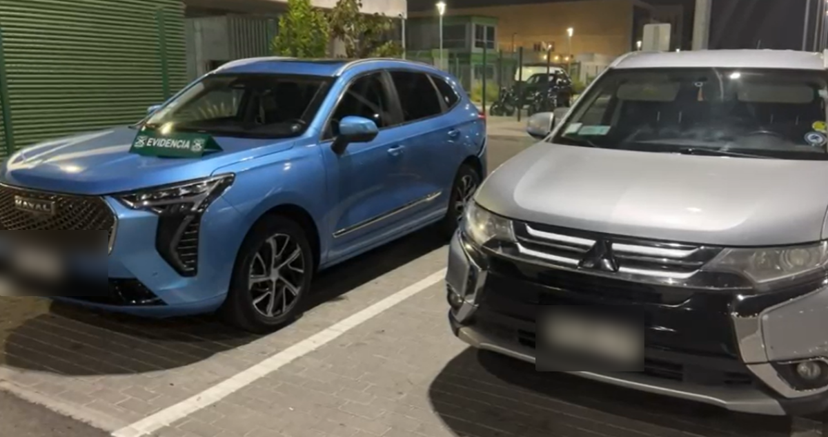 Dos autos recuperados y un detenido deja persecución tras encerrona cerca del Aeropuerto de Santiago