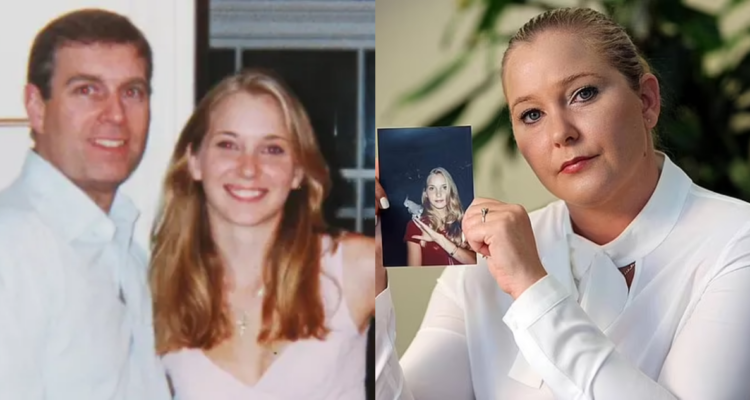 Virginia Giuffre junto al príncipe Andrés en referencia a suicidio. Fue víctima de Jeffrey Epstein