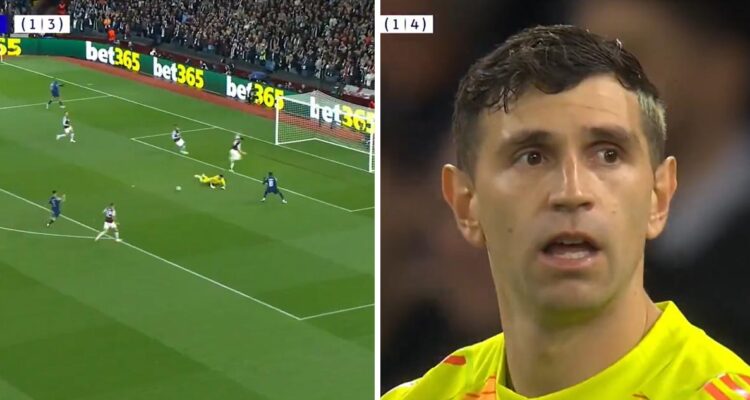 “Dibu” Martínez falló y lo sufrió Aston Villa.