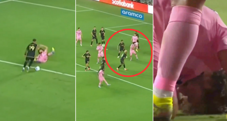 El brutal pelotazo de Lionel Messi a Falcón en la MLS.