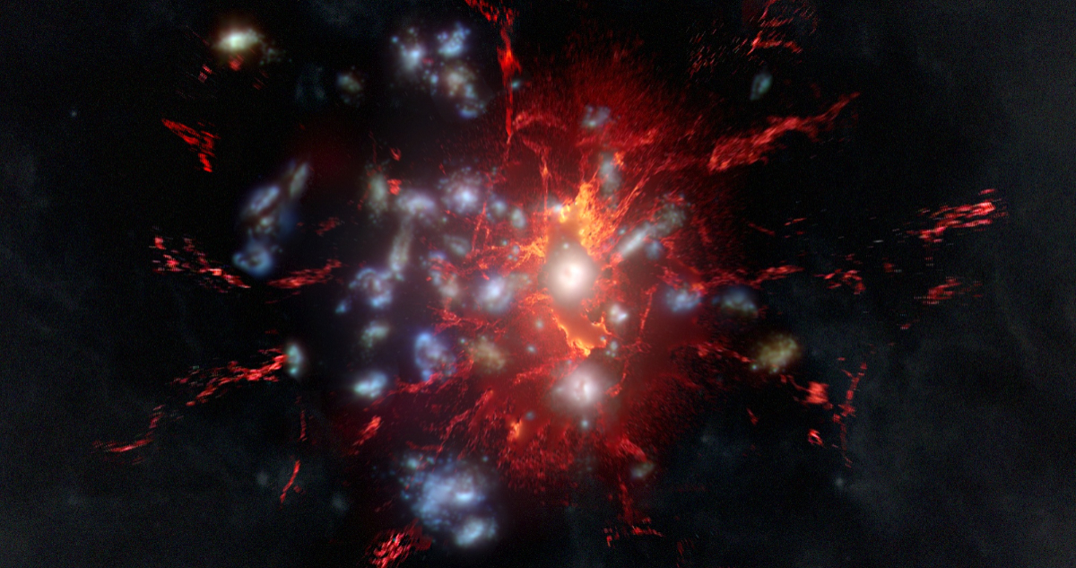 Gas molecular que forma estrellas