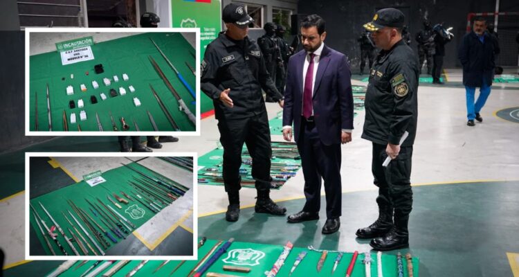 Gendarmería incauta 177 celulares y más de 500 armas blancas en allanamiento simultáneo en cárceles
