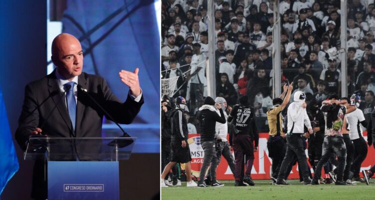 FIFA consternada por incidentes en el Monumental en duelo de Colo Colo con Fortaleza de Copa Libertadores