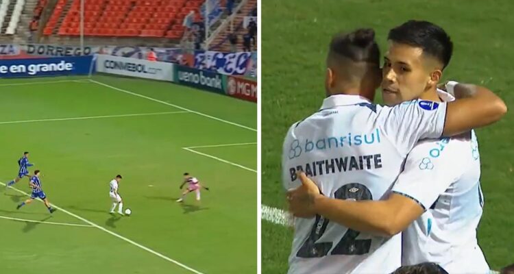 Alexander Aravena marcó golazo en Copa Sudamericana.