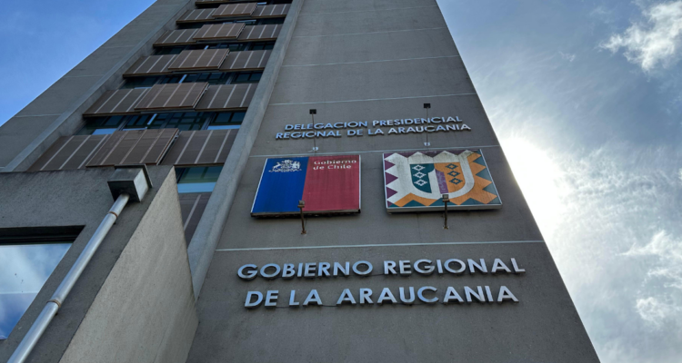 Frontis del GORE Araucanía por jueza que se inhabilitó para conocer arista Manicure porque prima trabaja en ese lugar