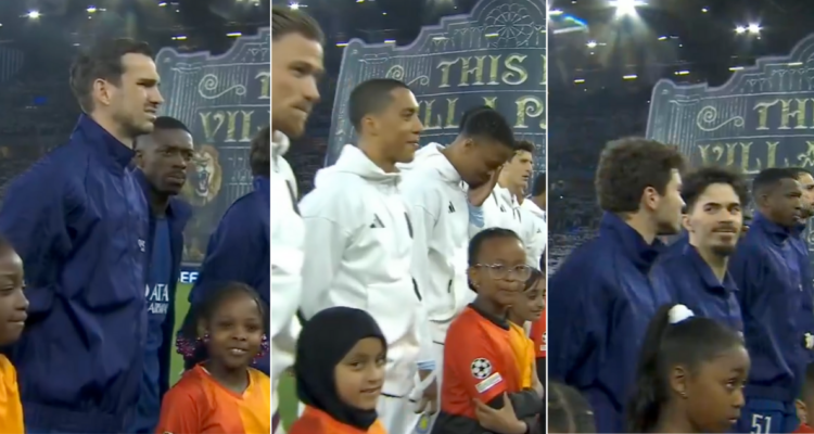 El hilarante momento en el himno de la Champions League.