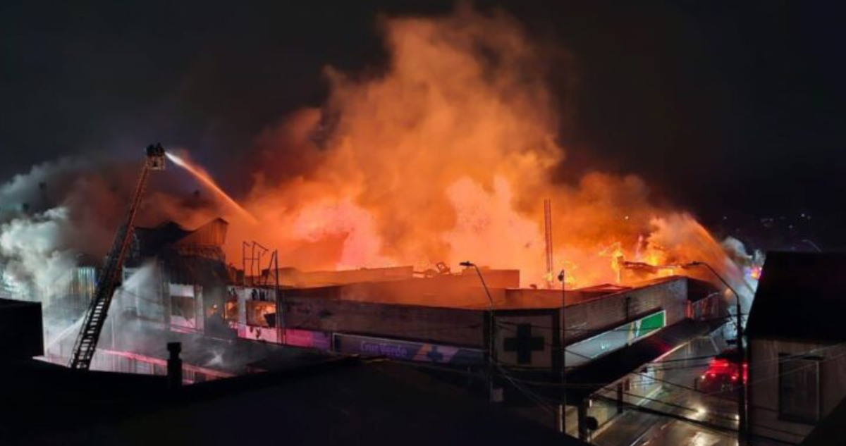 Incendio en el centro de ANcud