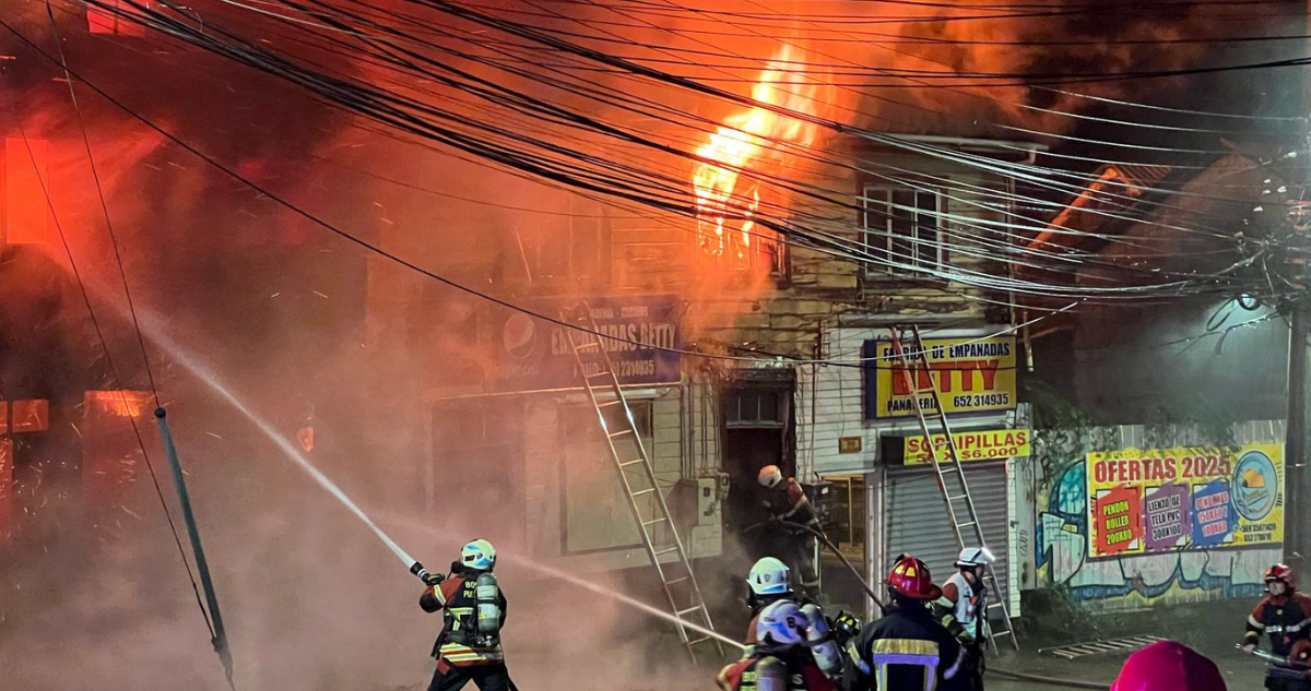 Incendio donde murieron personas en Puerto Montt