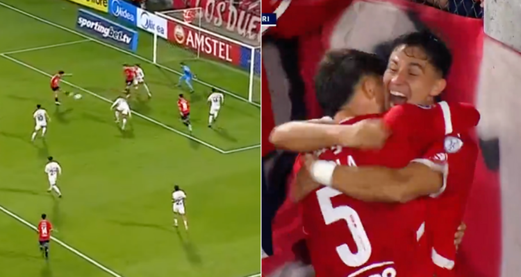 Galdames se viste de héroe: chileno selló doblete y agónico triunfo de Independiente en Sudamericana.