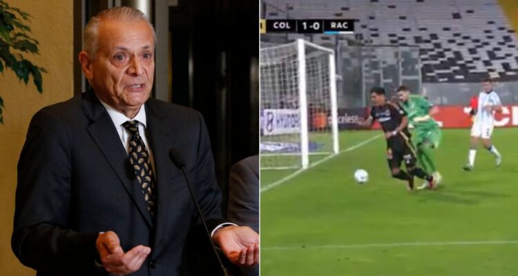 Javier Castrilli asegura que sí hubo falta, y penal, de Gabriel Arias a Rodríguez en el Colo Colo vs Racing de Copa Libertadores