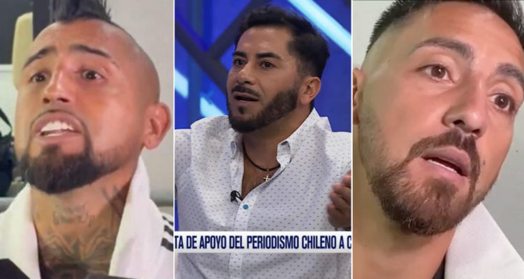 Johnny Herrera sin piedad contra Arturo Vidal y Javier Correa.