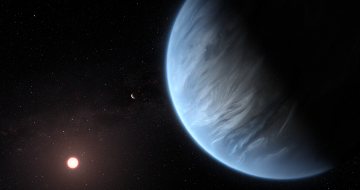Planeta K2-18 b, donde se encontró una posible señal de vida