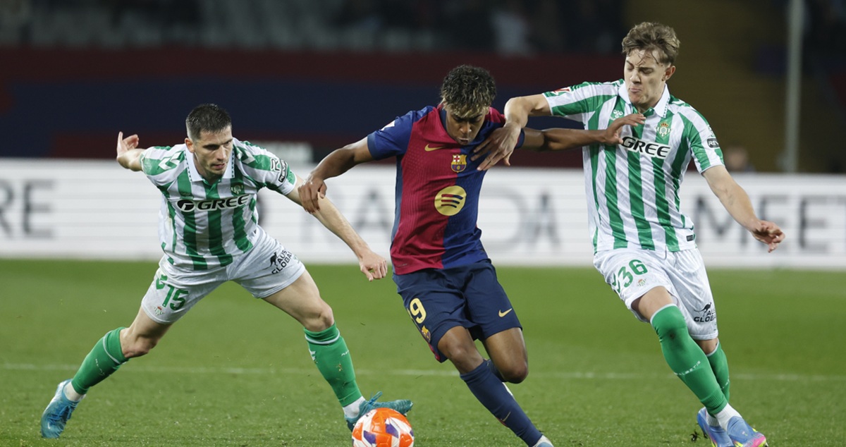 Real Betis empató con Barcelona por La Liga.