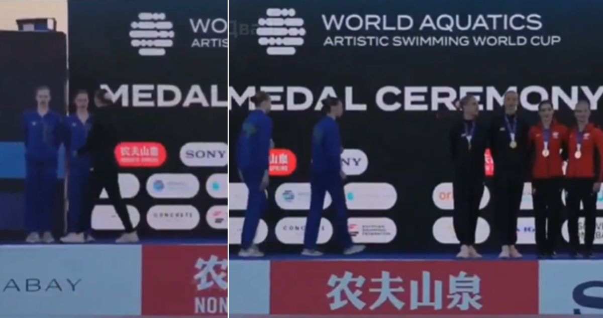 Polémica en Mundial de natación: ucranianas no saludaron a campeonas