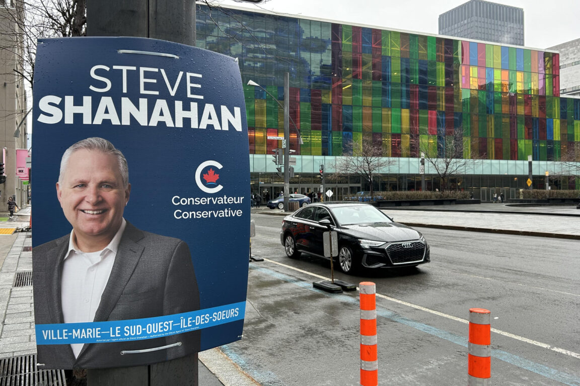 Fotografía de propaganda electoral del candidato a la Cámara de los Comunes de Canadá, el conservador Steve Shanahan