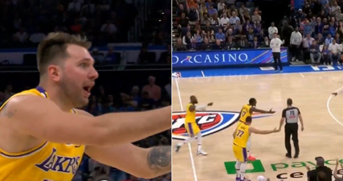 Luka Doncic y una polémica expulsión en el duelo de Lakers contra Thunder en la NBA