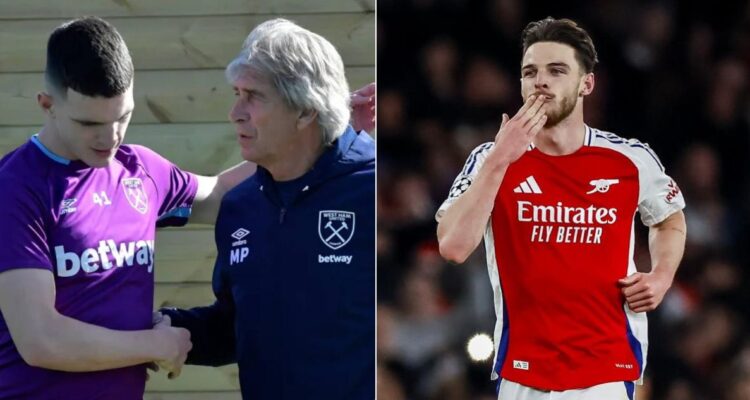 Manuel Pellegrini llenó de elogios a Declan Rice, su expupilo en el West Ham United