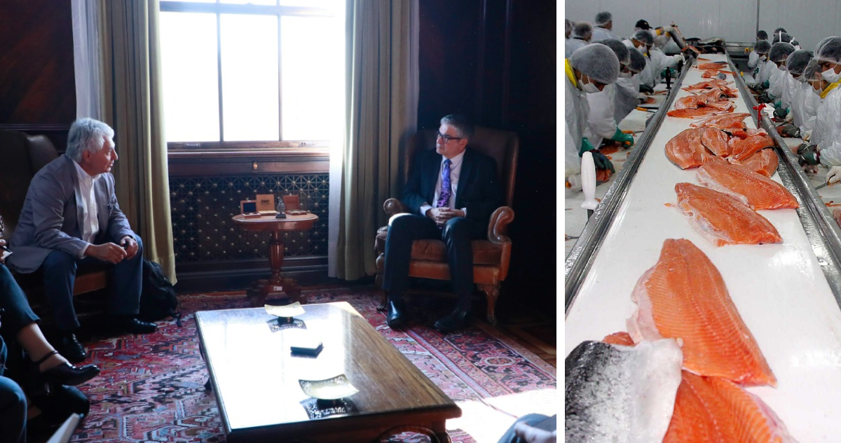 Sector salmonero se reúne con Marcel para explorar medidas de apoyo por los aranceles de EEUU