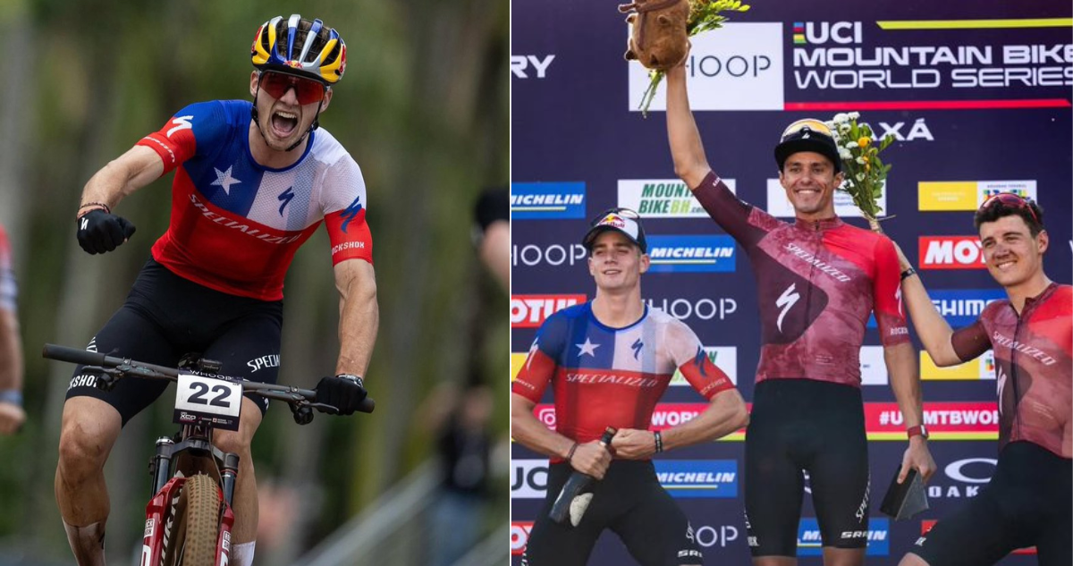 Martín Vidaurre logró medalla de plata en la segunda fecha de UCI en Brasil.