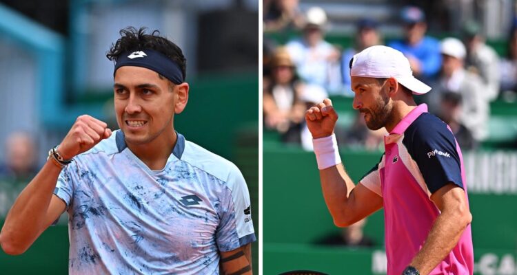 Grigor Dimitrov será rival de Alejandro Tabilo en Masters de Montecarlo.