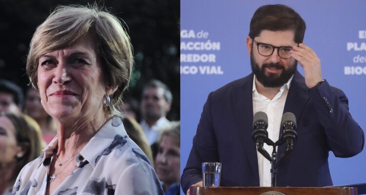 Evelyn Matthei y Gabriel Boric