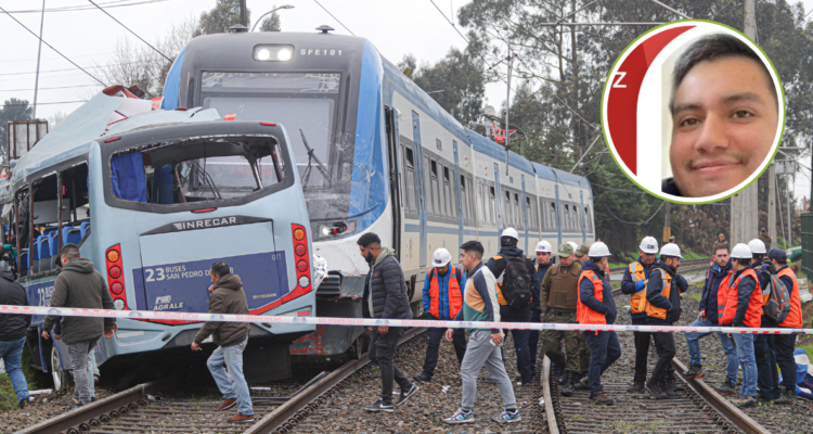 Choque de bus y Biotrén