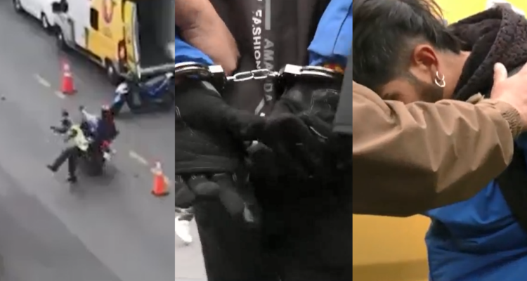 Motociclista intenta evadir fiscalización y atropella a carabinero en Estación Central