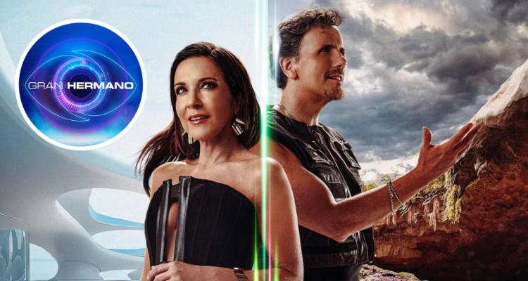 Fotografía promocional de Mundos Opuestos y logo de Gran Hermano en miniatura en referencia a nuevos confirmados