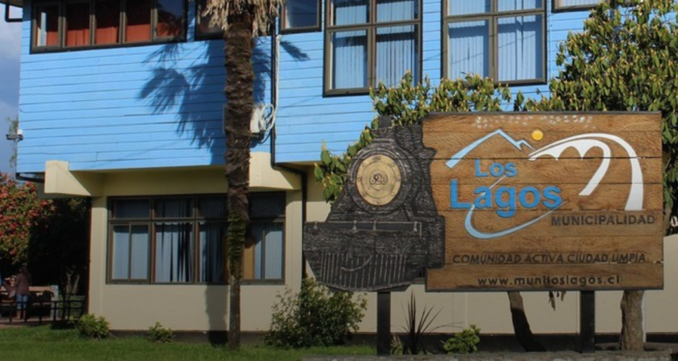 Frontis de la Municipalidad de Los Lagos por simulacro de evacuación en el sector Las Lajas